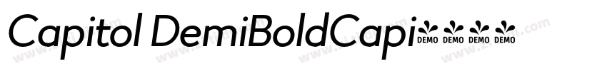 Capitol DemiBoldCapi字体转换